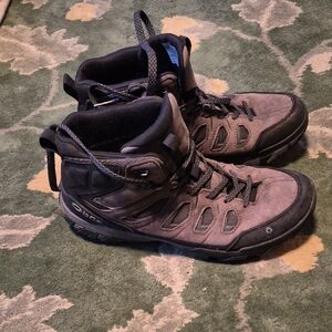 Men's Black and Gray Outdoor Boots